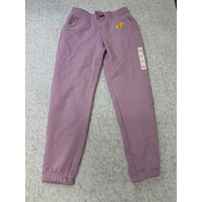 Cat  Jack Girls Purple Reinforced Knee Jogger Sweatpants Size L 10-12 NWT
