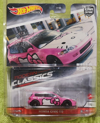 Hotwheels, Premium, Honda Civic EG, Hello Kitty