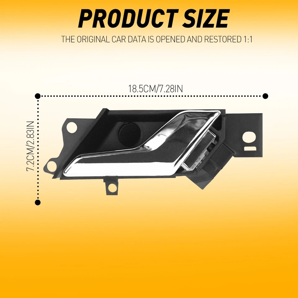 Manija de puerta interior cromada delantera derecha para Chevrolet Captiva Sport 2012-2015 Foto 4 de 4