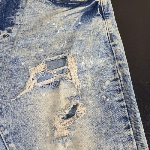 Smoke Rise Jeans Herren 36x32 (Etikett 34x32) Distressed Farbspritzer Acid Wash - Bild 6 von 16