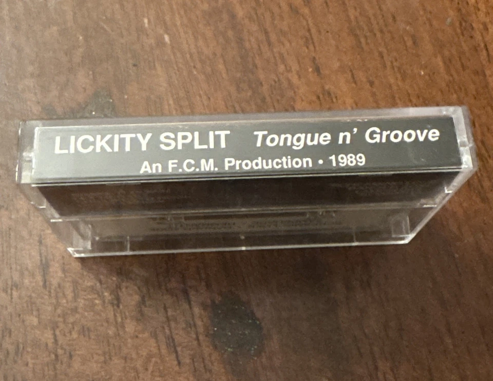 Lickity Split Tongue N Groove Demo Tape Cassette 1989 Private Hard Rock Metal WA - Image 4 of 4