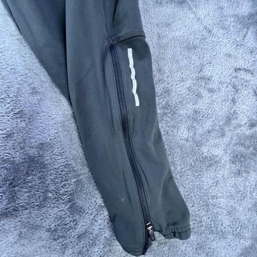 Nike Running Pants Mens Large CU5518-084 Gray Black Reflective Zipper Pockets - Picture 3 of 10