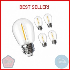 Feit Electric S14 LED Filament Light Bulbs, High Output, 2200K Warm White, 70 Lu