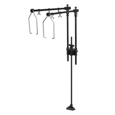Reptile Dual Lamp Stand Metal Adjustable Heating Lamp Holder Light Fixture Re...