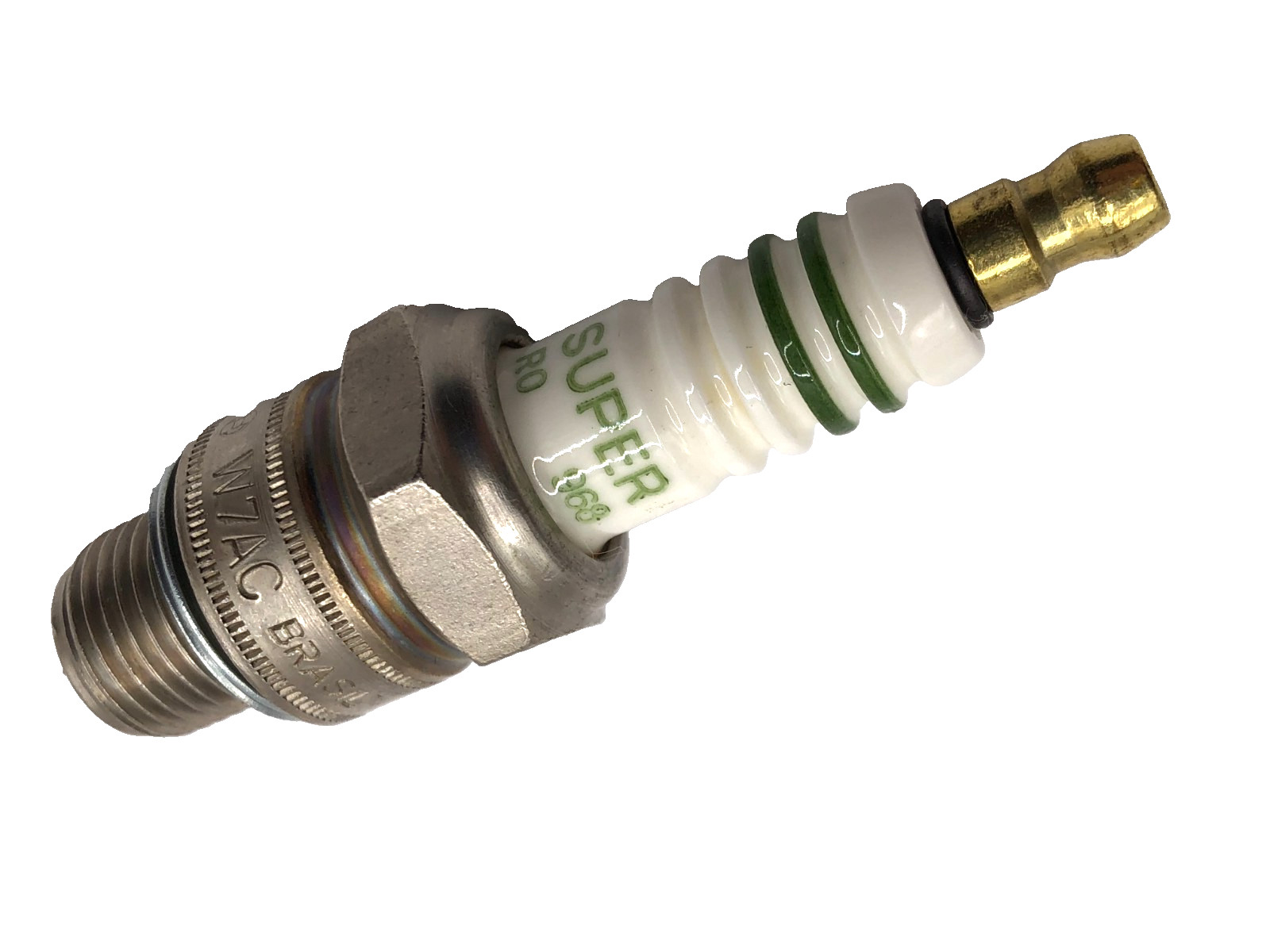 BOSCH SUPER 7596 W7AC Non-Resistor, 14mm Thread, Vintage 2-Stroke Spark Plug