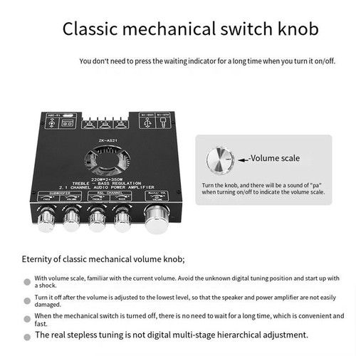 2.1-channel Audio Module Mechanical Switch Function Reverse Polarity Protection - Picture 5 of 12