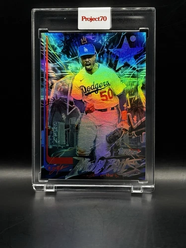 2021 Topps Project 70 Mookie Betts #282 By King Saladeen Rainbow Foil /70