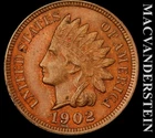 1902 Indian Head Cent - Scarce  High Grade  Lustrous  No Reserve  #K4474