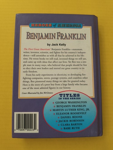 Ben Franklin jack Kelly hardback (1995, Hardcover, - Picture 2 of 2