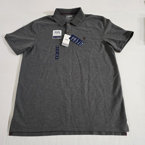 Izod Advantage Performance Natural Stretch Sport Flex Kurzarm Shirt Neu mit Etikett Lrg - Bild 2 von 13