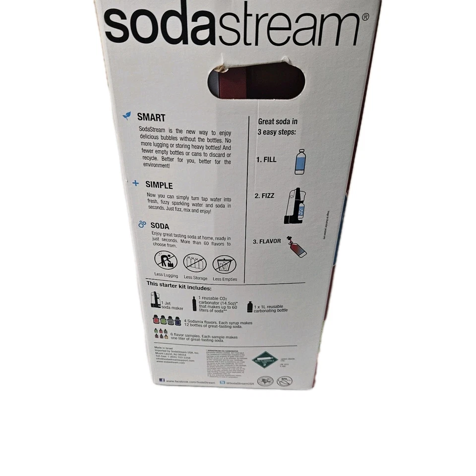 Máquina modelo SodaStream Jet Soda Maker roja/gris sin CO2 Foto 4 de 4