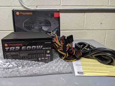 THERMALTAKE TR-600 CABLE MANAGEMENT POWER SUPPLY TR2 600w Open Box