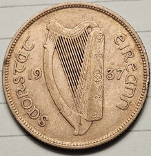 Ireland 1937 florin - 2 shillings Key Date