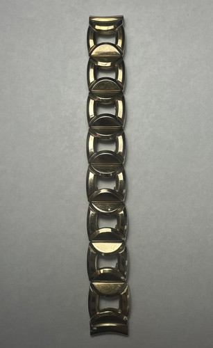 Vintage Gold Filled Spiedel Stretchable Square Watch Band 16mm 20,48g