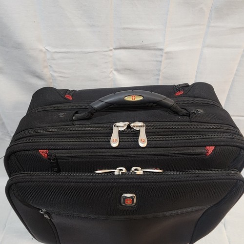 Wenger Swissgear Rolling Laptop Briefcase Carry On Travel Bag Black 17 Inch - 第 2/17 張圖片