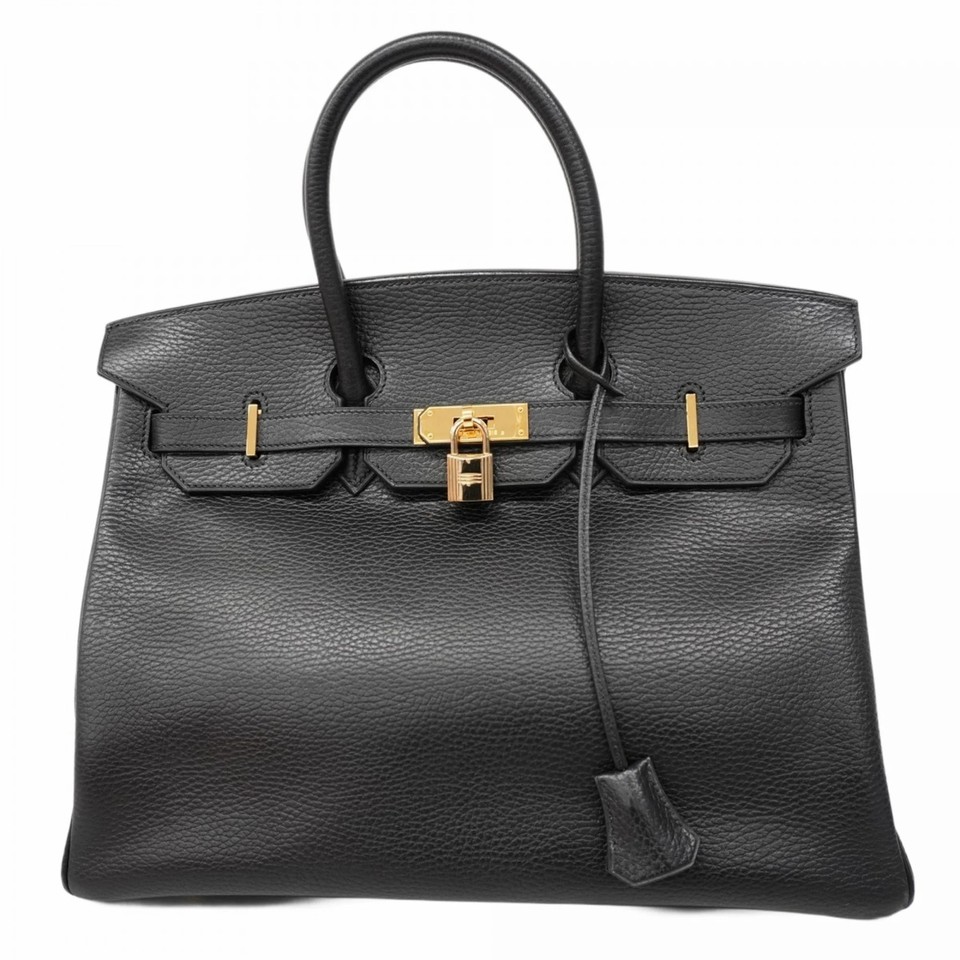 Hermes Hermès Birkin 35 Ardennes Handbag, Black, F Stamp, Women's GZl1djf8