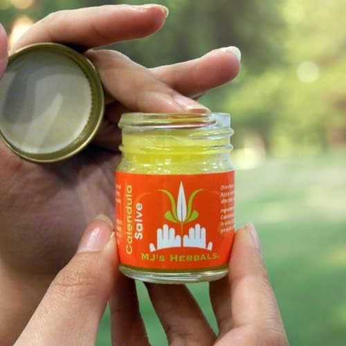 MJ’s Herbals Calendula Salve | Hautberuhigender Balsam Ekzem Creme, Windelausschlag, 1oz - Bild 3 von 12