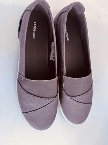 Lands' End Slipper Halbschuhe Damengröße 10B hellbraun hellbraun Canvas Freizeitschuhe - Bild 5 von 13