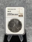 1993 Eagle S$1 NGC MS69 Brown Label