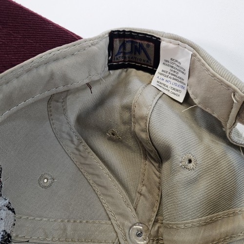 Canadian Pacific (CP) Maroon & Cream Embroidered 1960's Beaver Shield Cap - Picture 3 of 5