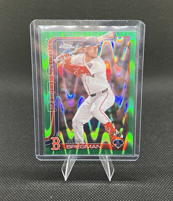 Topps 2025 Topps Chrome Alex Bregman #247 Boston Red Sox Green Refractor /99