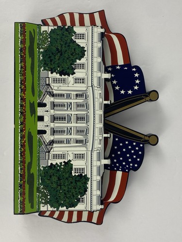Stella's 2001 Casa Blanca Estante de Madera Cuidador 9/11 Recuerdo *HECHO EN LOS EE. UU.* - Imagen 8 de 13