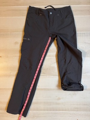 Pulse roll up cargo black pants size M women's 29.5'' ins