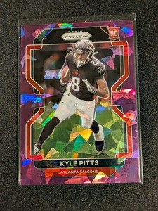 KYLE PITTS 2021 PANINI PRIZM PURPLE CRACKED ICE PRIZM ROOKIE RC /225