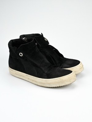 Rick Owens Black Suede Leather Island Dunks