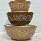 Vintage Pyrex Woodland Nesting Bowl Set of 3 - #402, #403, #404 See Description