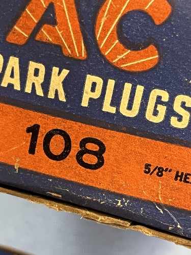 AC DELCO SPARK PLUG #108 10 MM Thread 5/8th Hex NIB NOS 10 In Box.see Pics - Picture 13 of 14
