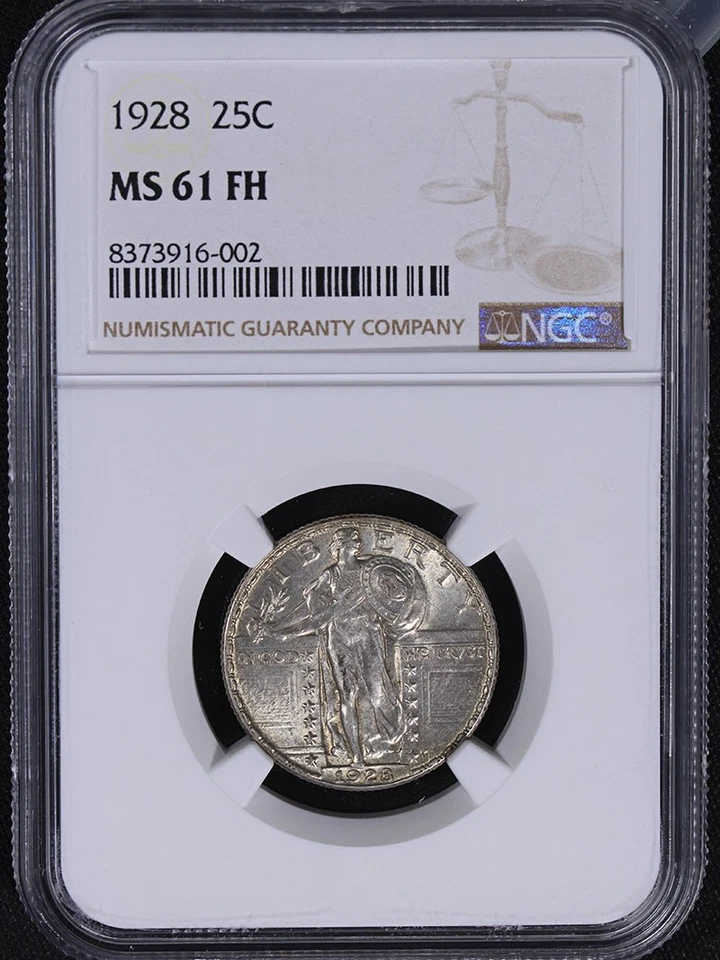 1928-P Standing Liberty Quarter NGC MS61 FH Decent Eye Appeal Strong Strike - Image 3 of 4