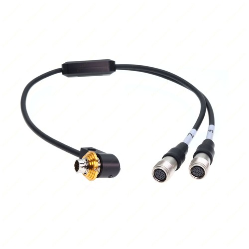 Hirose 20 Pin Zoom Focus Control Y Cable 20" for Canon CN-E18-80 Servo Lens ZSG - Picture 4 of 6
