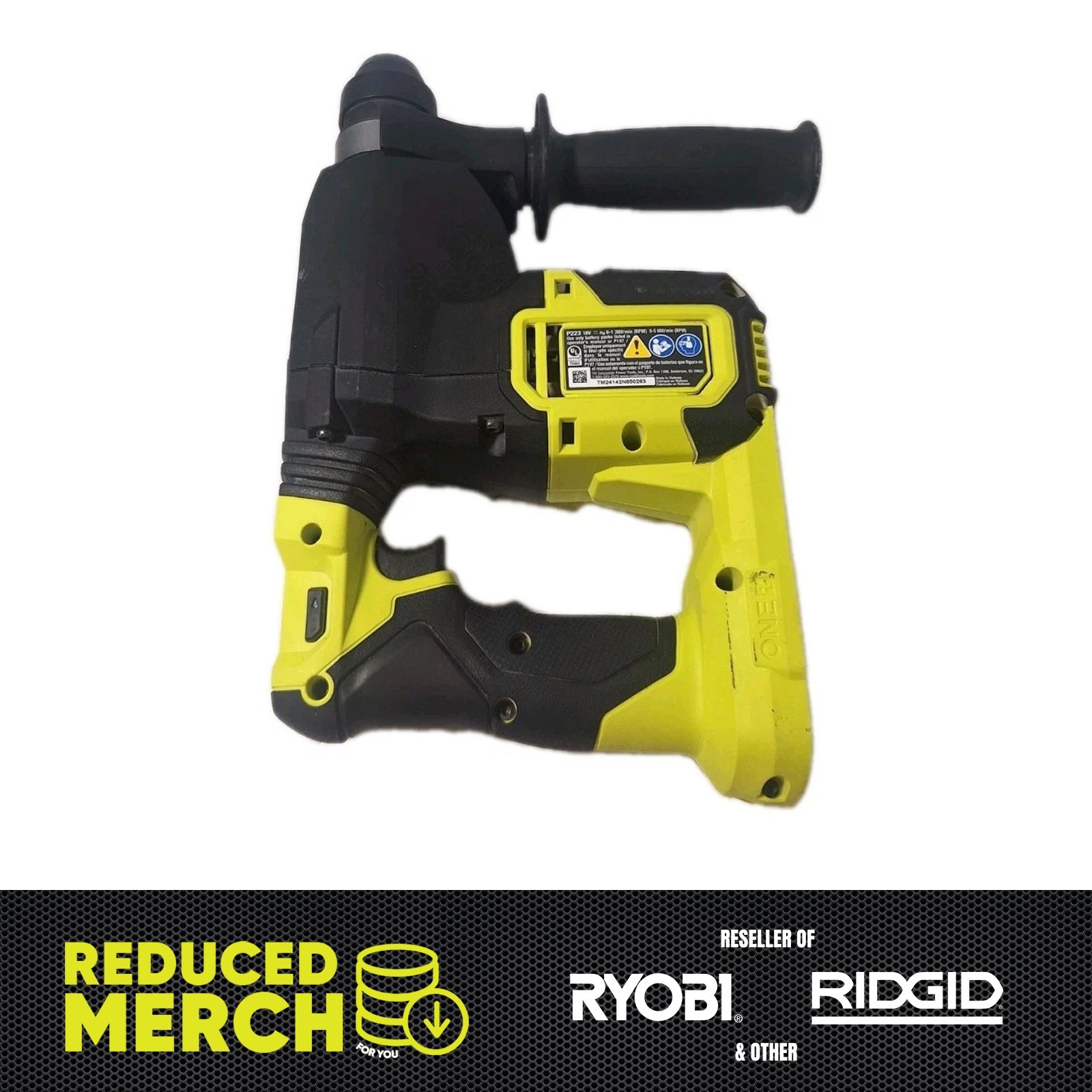 RYOBI P223 ONE+ HP 18V Brushless 1" SDS-Plus Rotary Hammer T