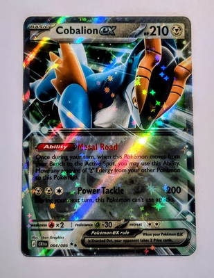 #ad Cobalion ex 064 086 Double Rare ME04: Chaos Rising Pokémon TCG NM $1.69