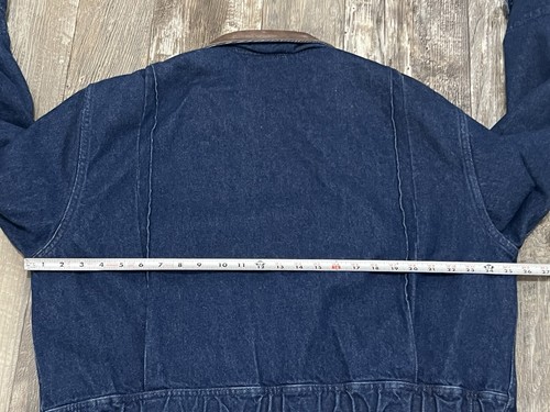 Vintage 80’s Woolrich Denim Blanket Lined Barn Coat Jacket Size Medium USA Made - Picture 9 of 11