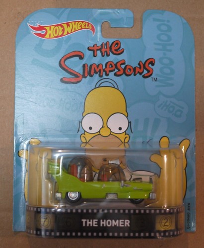 Hot Wheels The Simpsons Family Car Screen Time The Homer Retro Entertainment - Picture 2 of 5