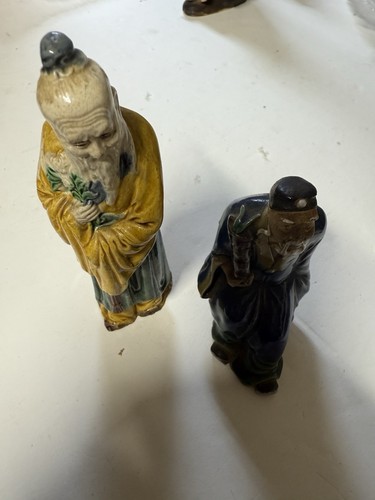 40+ antike chinesische Figuren Schlammmänner Konvolut meist glasiert (siehe Fotos) - Bild 10 von 24