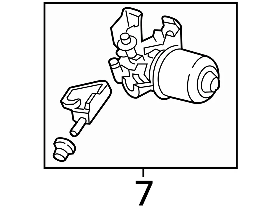 Motor de limpiaparabrisas usado para: Chevrolet Trax 2016 grado A Foto 4 de 4