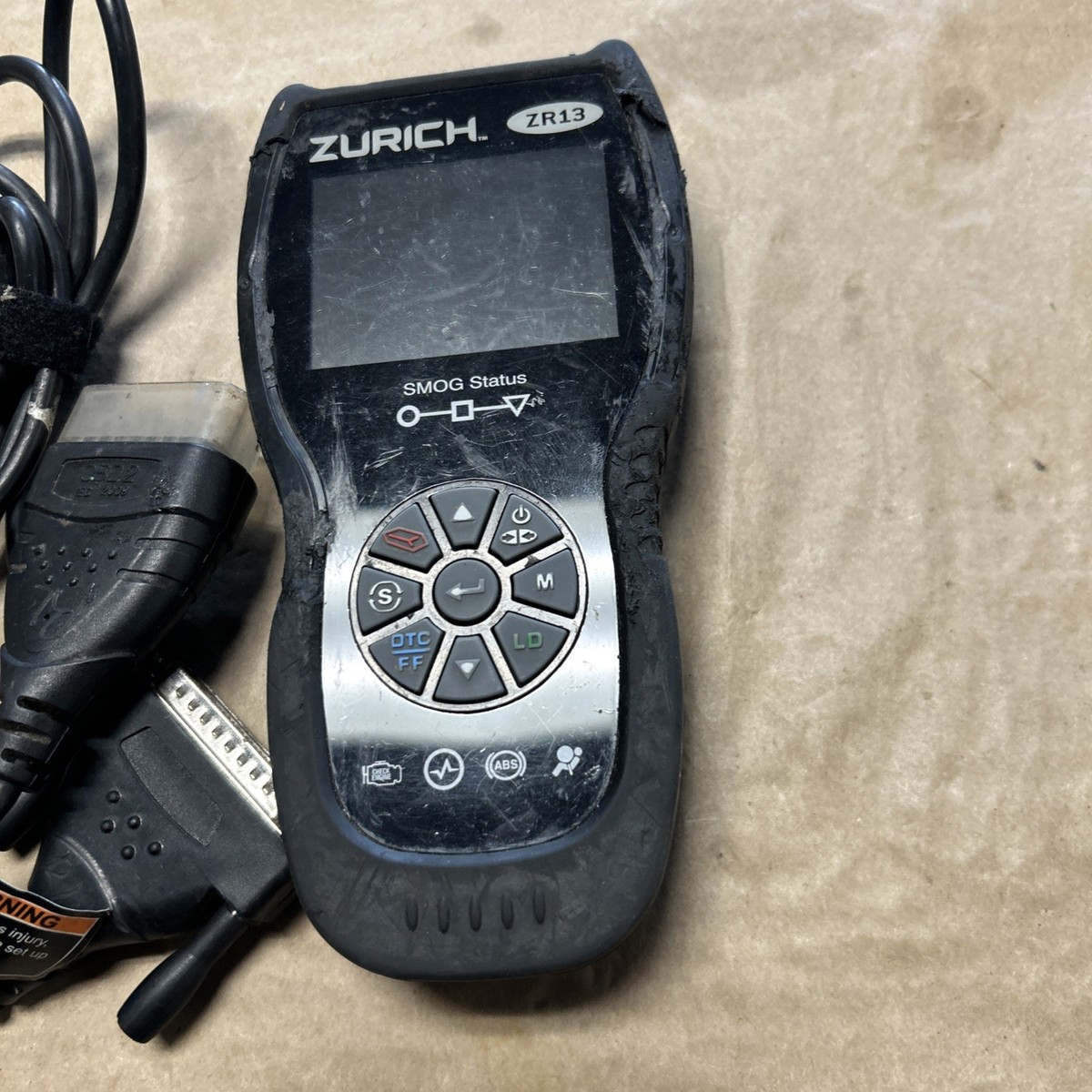 Zurich ZR13 Digital OBD2 Smog Status Code Reader With