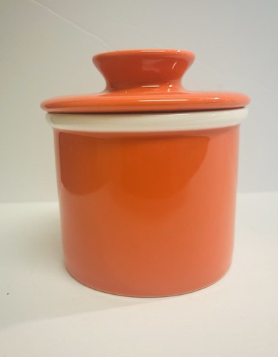 Sweese Orange Stoneware Butter Bell Butter Crock - Picture 3 of 10