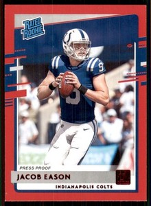 2020 Donruss Red Press Proof #312 Jacob Eason RC Rookie Indianapolis Colts