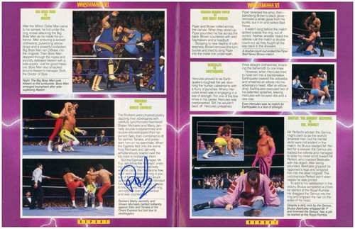 RARO! Rivista Wrestling Originale WWF MULTIFIRMATA X16 GIUGNO 1990 WRESTLEMANIA VI - Foto 5 di 15