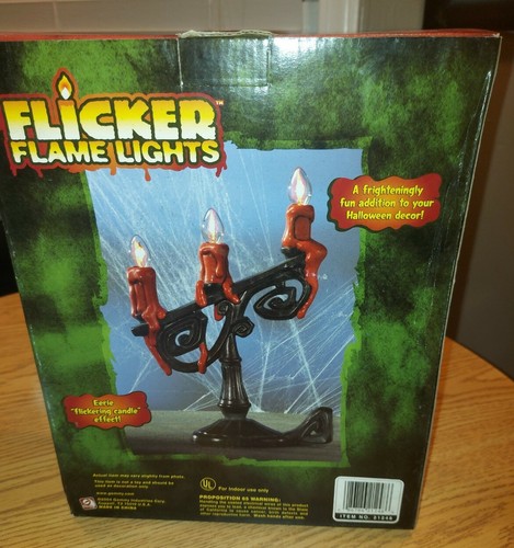 Gemmy Flicker Flame Lights Candelabra Red Candles NIB - Picture 4 of 4