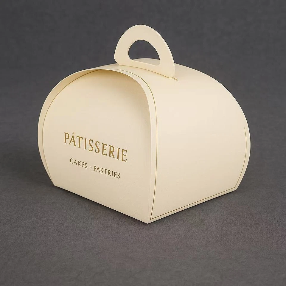 Cajas de regalo de papel con logotipo personalizado de 40 piezas 300 gsm - Favor de fiesta, pastel, embalaje de dulces Foto 4 de 4