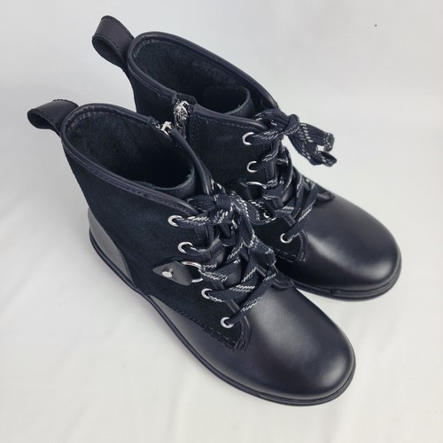 UGG Hapsburg Black Mixed Waterproof Leather Suede Hiker Boots LaceUp Zipper 6½M - Picture 3 of 12