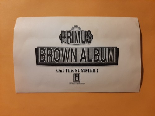 Vintage PIRMUS PROMOTIONAL Brown Album STICKER 1997 not Die Cut Reprint - Picture 2 of 4