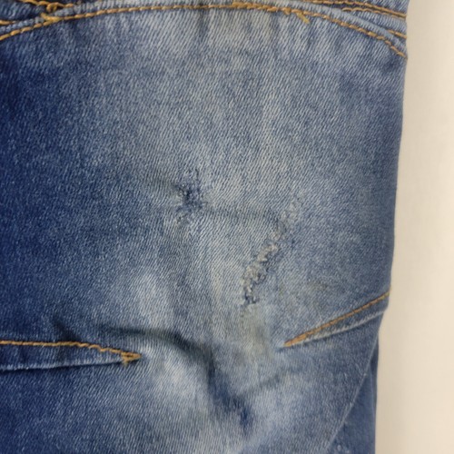 Panyc Boys Jeans Size 14 W25 x L26 Skinny Leg Distressed Motto Blue Jeans - Picture 4 of 19