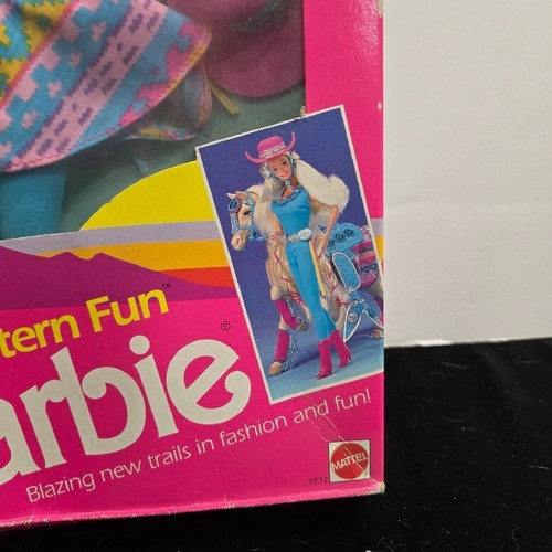 1989 Barbie WESTERN FUN Cowgirl Doll with Friendship Bracelet #9932 NRFB - Picture 7 of 17