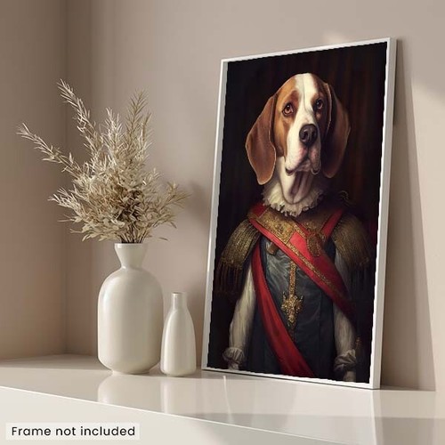 Aristocratic Beagle Dog - Cute Funny Animals - Poster - Picture 3 of 5